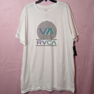 RVCA White Short Sleeve Logo Graphic Tee size XXL